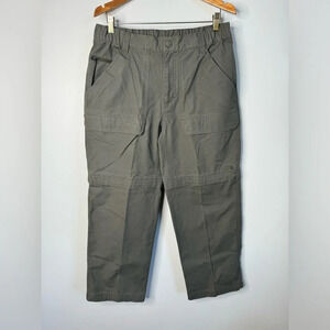 The North Face Men’s Cotton Convertible Cargo Zip-off Pants‎ Shorts Green Sz M